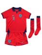 England Marcus Rashford #11 Replika Borta Kläder Barn VM 2022 Kortärmad (+ byxor)